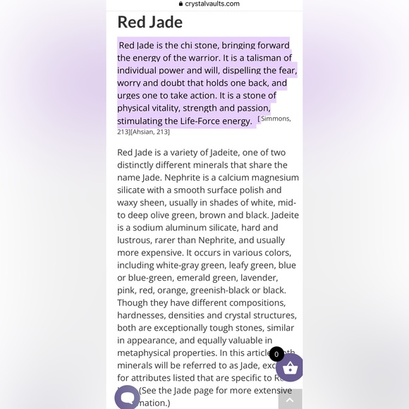 Natural red jade/clear crystal pierced earrings - Picture 3 of 3